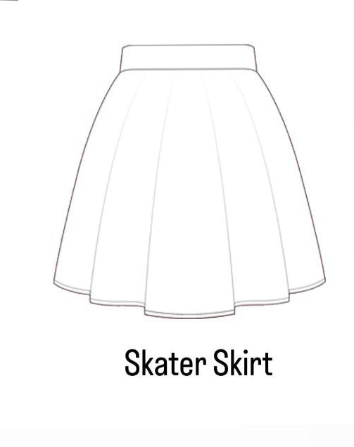 Retro Tractors Adult Skater Skirts