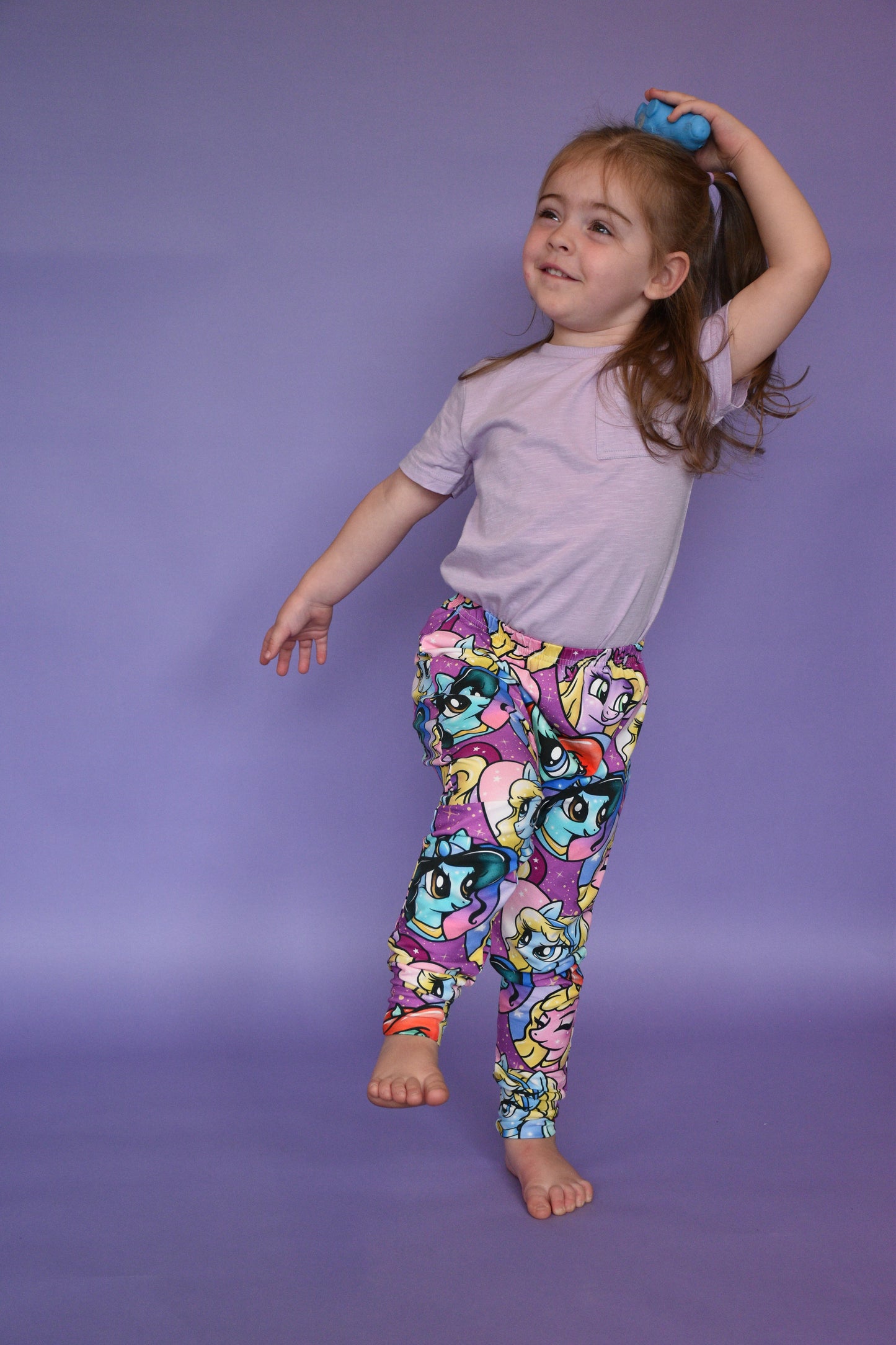 Pre Made Princess Ponies Kids Baggy Harems – Magical Unicorn Print, Comfy & Colourful