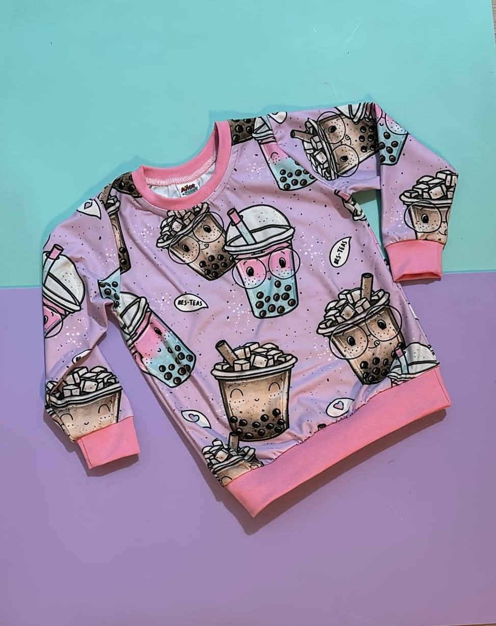 Pre Made Christmas Boba Drinks Lightweight Sweatshirt