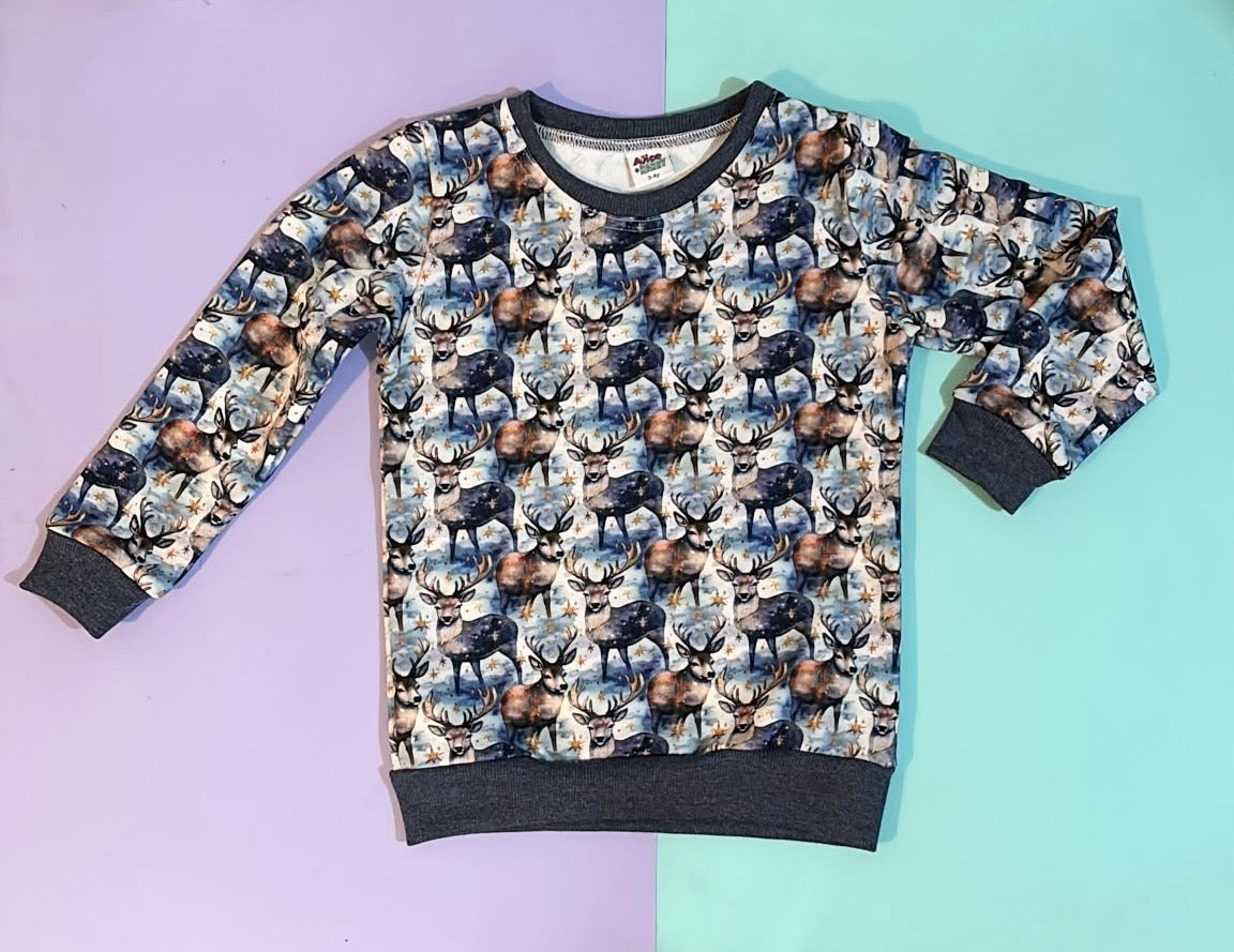 Pre Made Winter Deers Sweatshirt (FT)