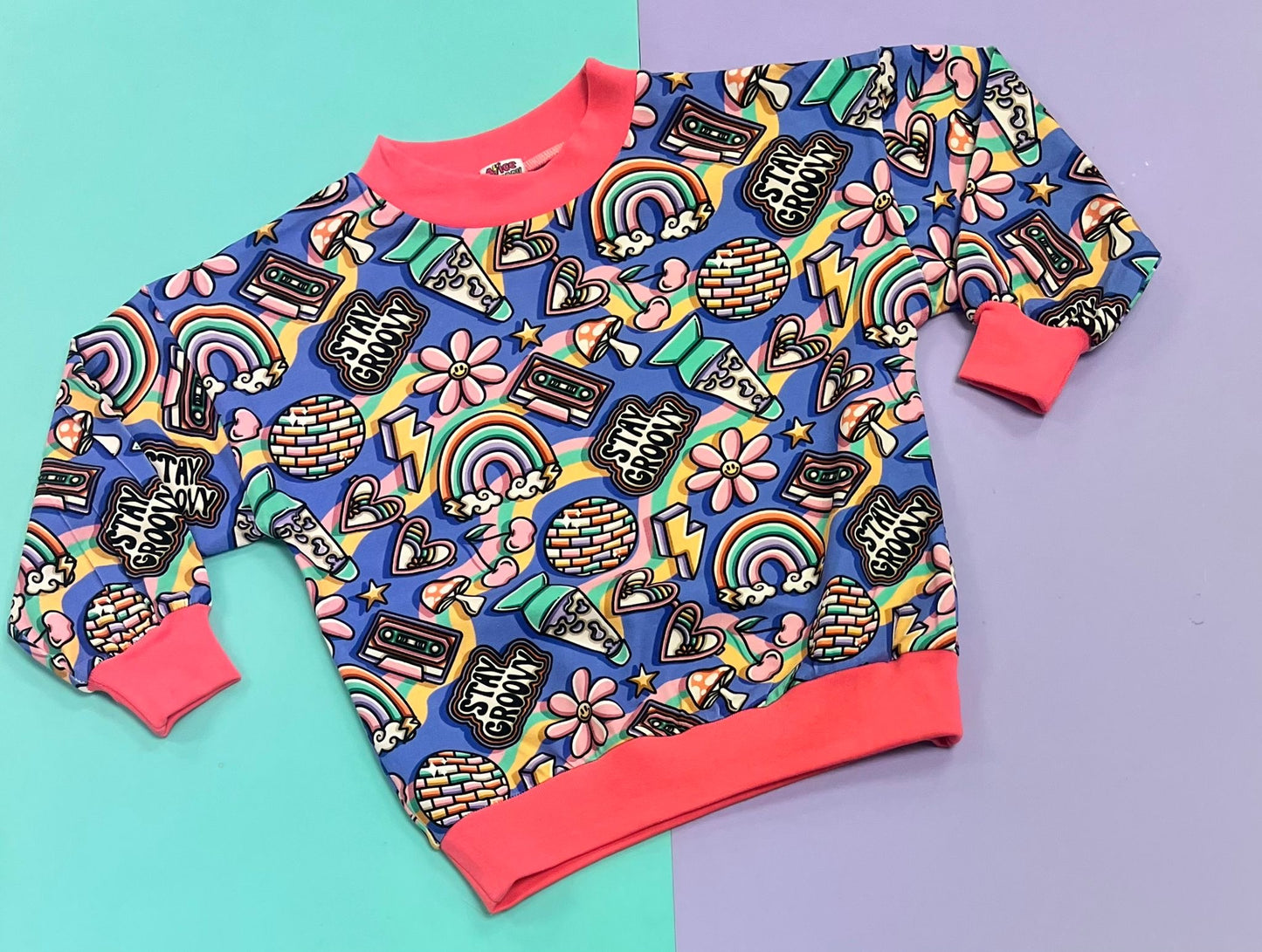 Pre Made Stay Groovy Slouchy Sweater