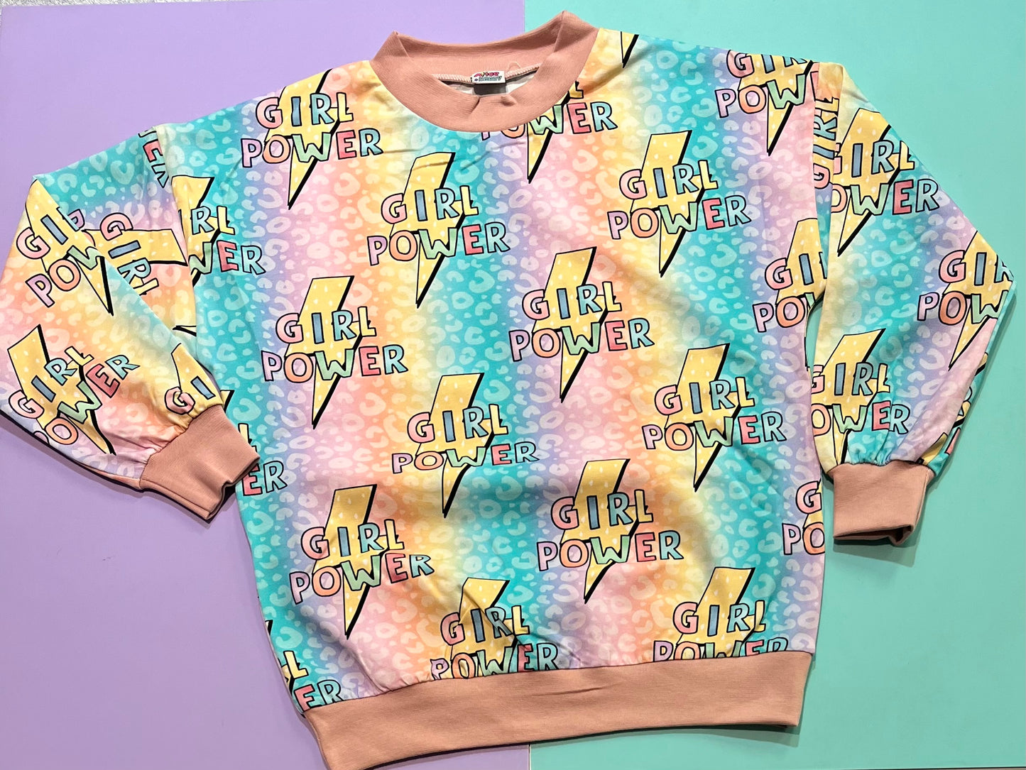 Pre Made Girl Power Slouchy Sweater