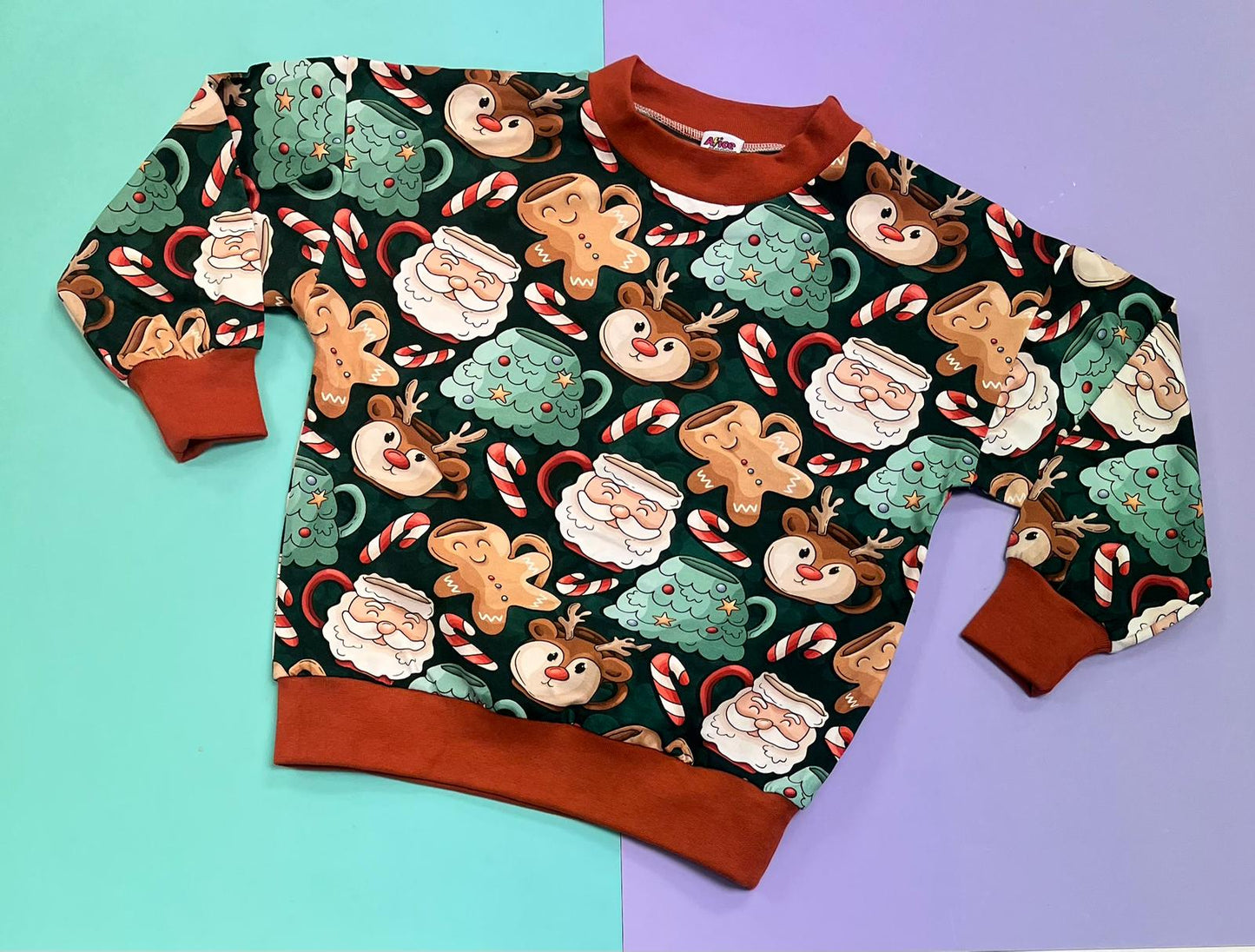 Pre Made Christmas Mugs Slouchy Sweater