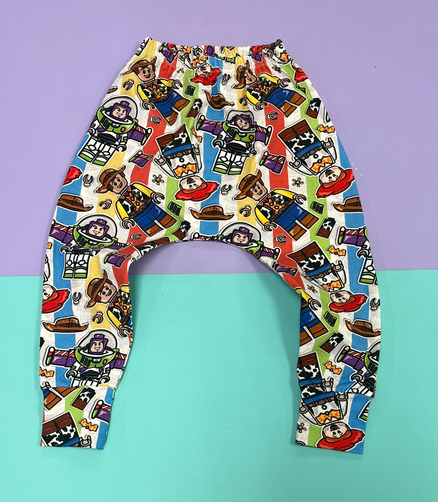 Pre Made Toy Figures Kids Baggy Harems - Colorful & Comfy Pants for Little Toybox Adventurers