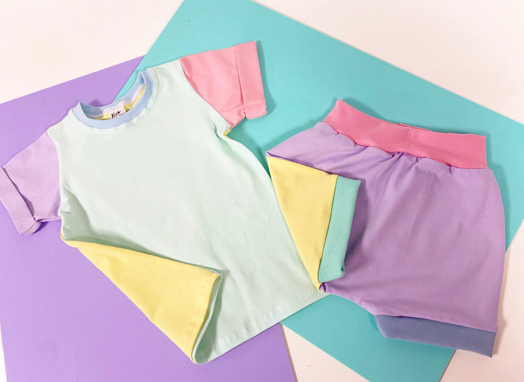 Pastel Block Relaxed Tee