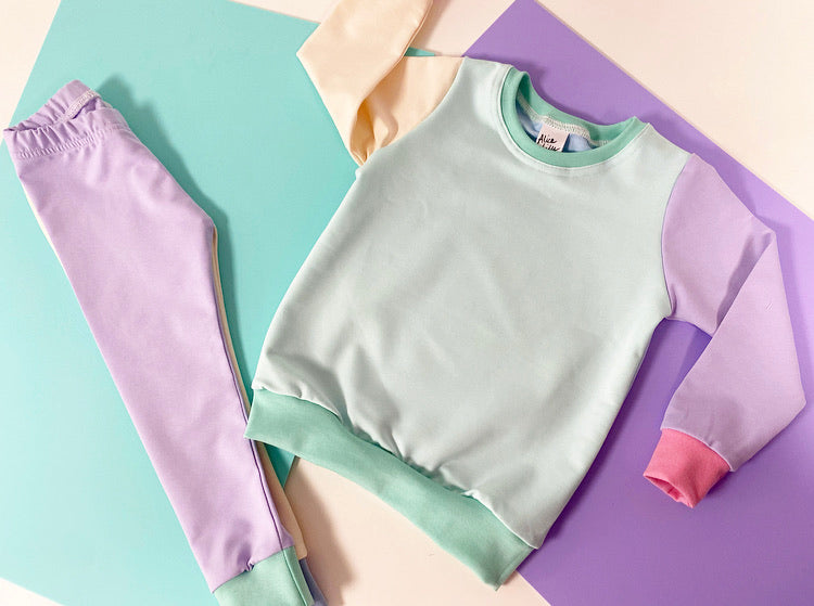 Pastel Block Leggings (6-14y)
