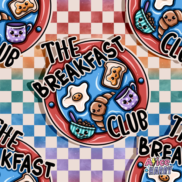 Rainbow Check Breakfast Club Lightweight Sweatshirts