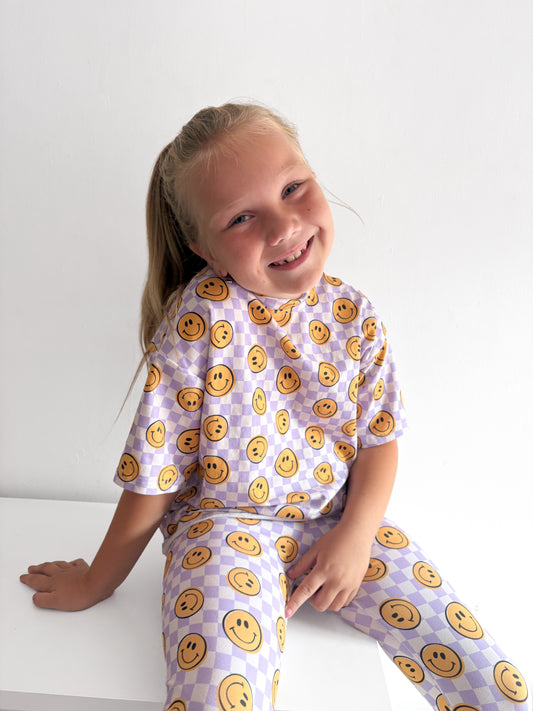 Lilac Smiley Check T-Shirts, Peplums and Vests (All Styles)