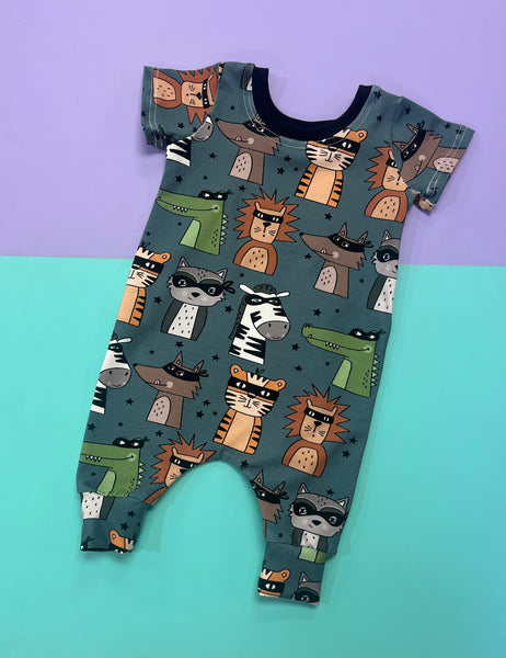 Zoo Bandits Pullover Romper