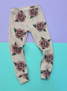 Pre Ribbed Vintage Roses Leggings