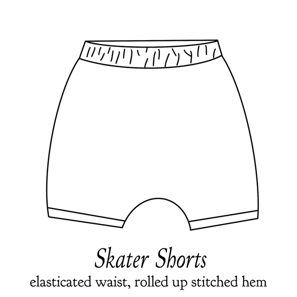 Childrens Skater Shorts (Bigger Sizes, up to 9-10y)