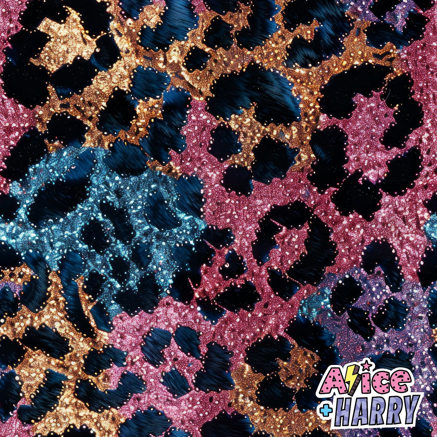 Glitter Leopard Overall Romper