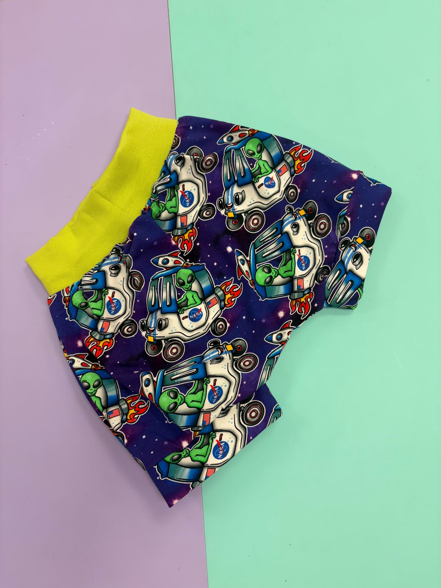 Pre Made Alien Taxi Cuffed Shorts