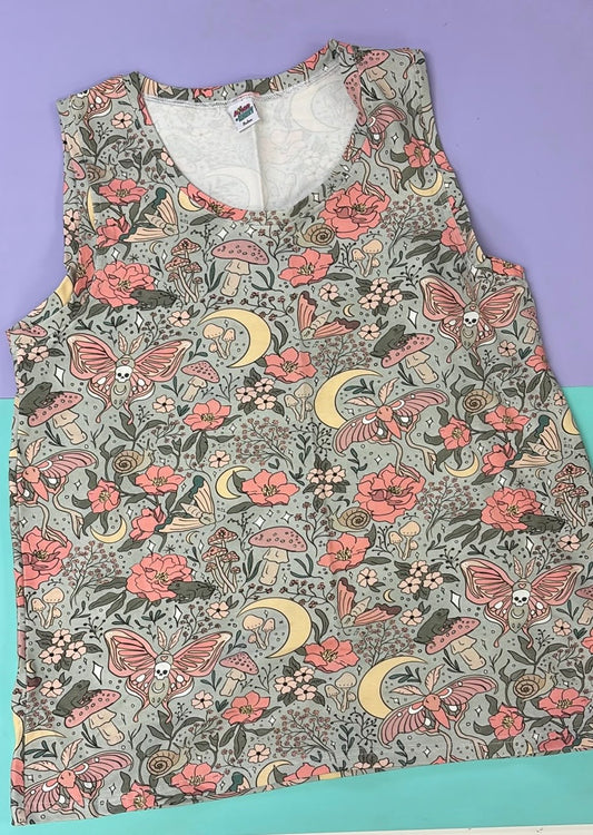 Celestial Moth Garden Vest - Ready Made