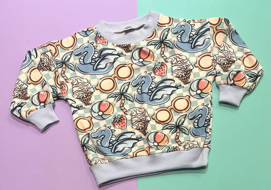 Pre Made Muted Summer Slouchy Sweater