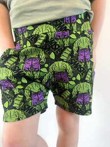 Pre Made Green Man Jogger Shorts