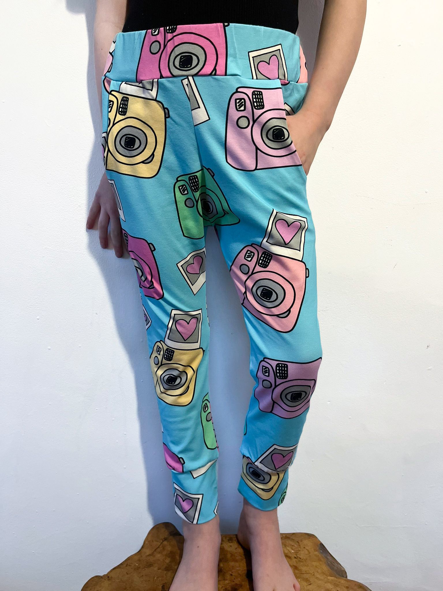 Pre Made Retro Polaroid Camera Joggers