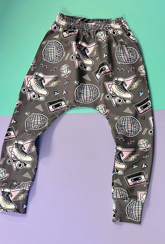 Roller Disco Baggy Harems  - Ready Made