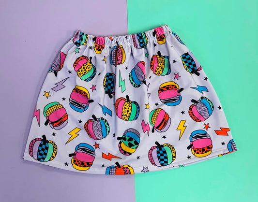 Rainbow Pumpkins Twirly Skirt