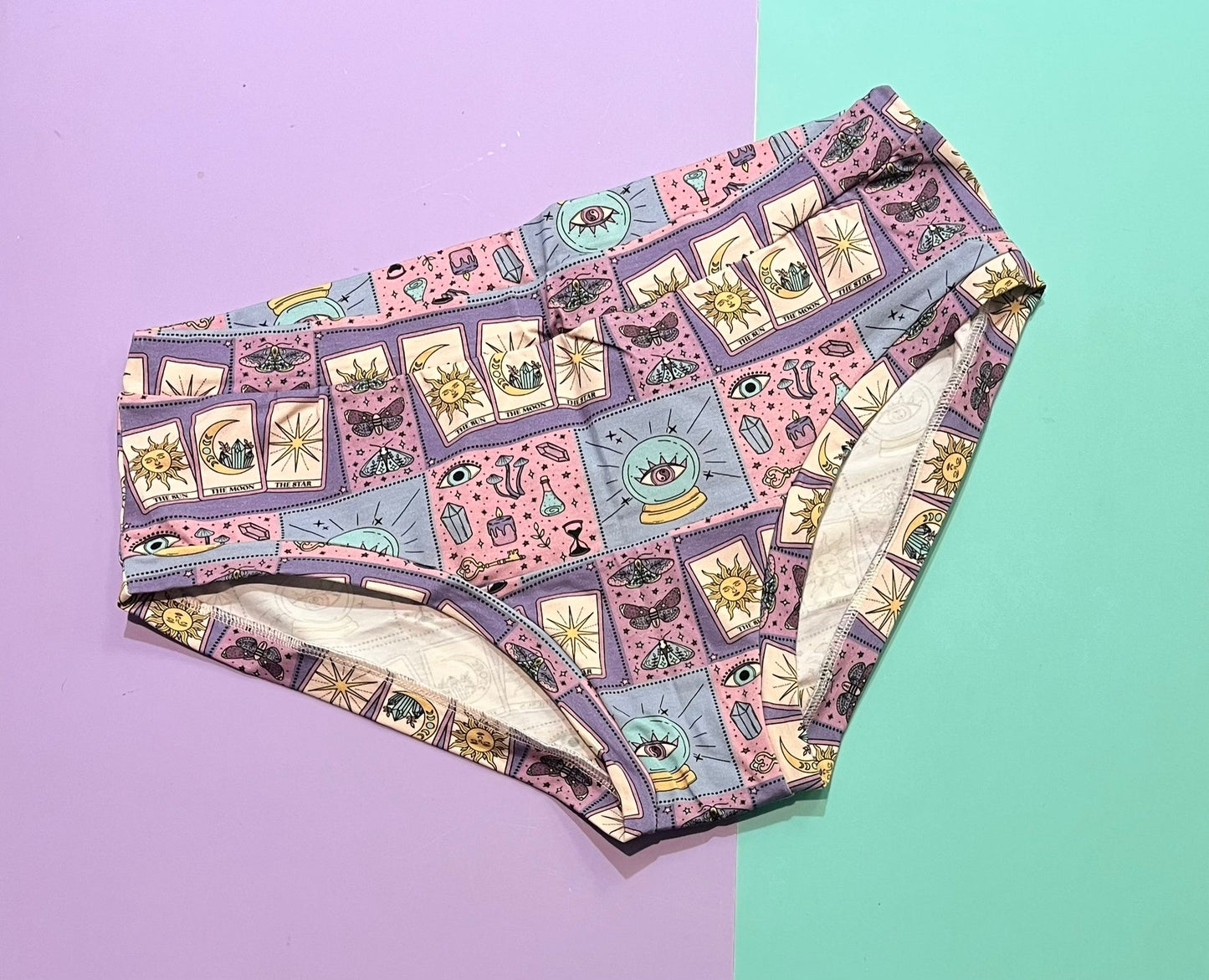 Pre Made Comfy Adult Pants - Tarot Patchwork