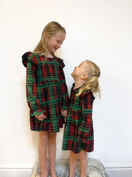 Pre Made Grunge Check Ruffle Dresses