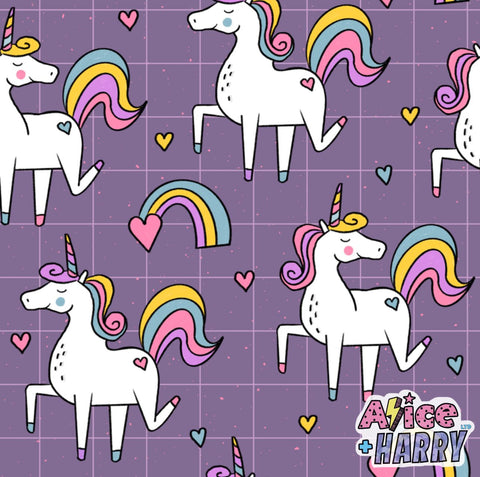 Purple Unicorns Children’s Blankets