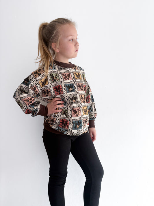 Pre Made Reindeer Polaroid Slouchy Sweatshirts