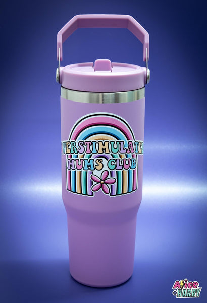 Overstimulated Mums Club Thermal 30oz Flask