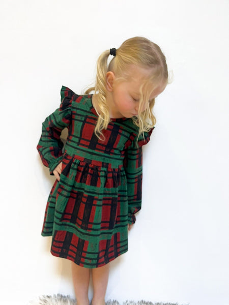 Pre Made Grunge Check Ruffle Dresses