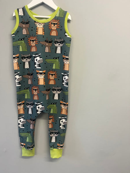 Zoo Bandits Pullover Romper