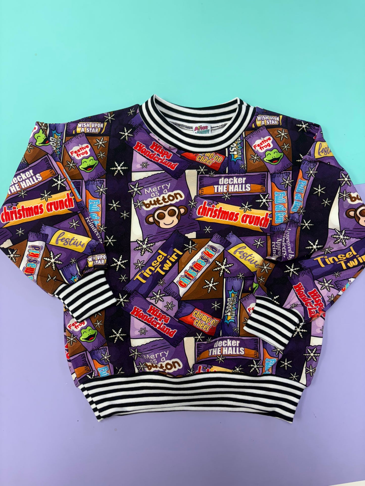 Pre Made Christmas Chocolate Slouchy Sweatshirts