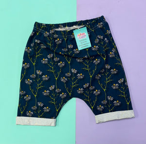 Pre Made Navy Daisies Skater Shorts