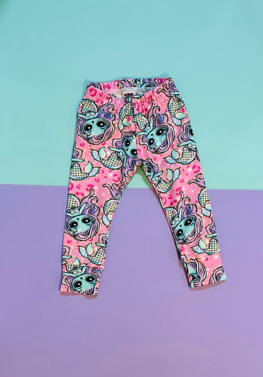 Pre Made Minty Mermaids Leggings