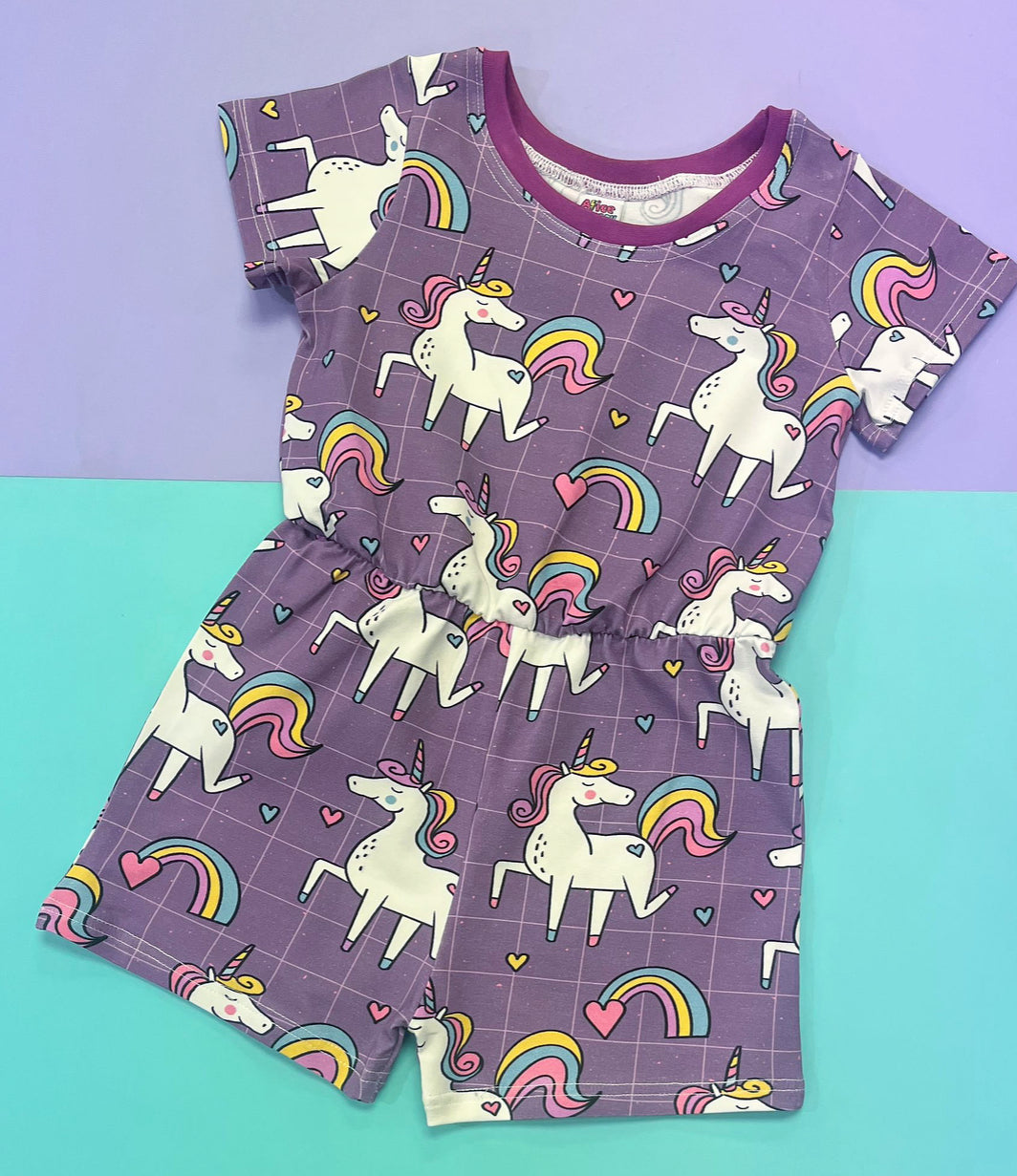 Purple Unicorns Playsuit