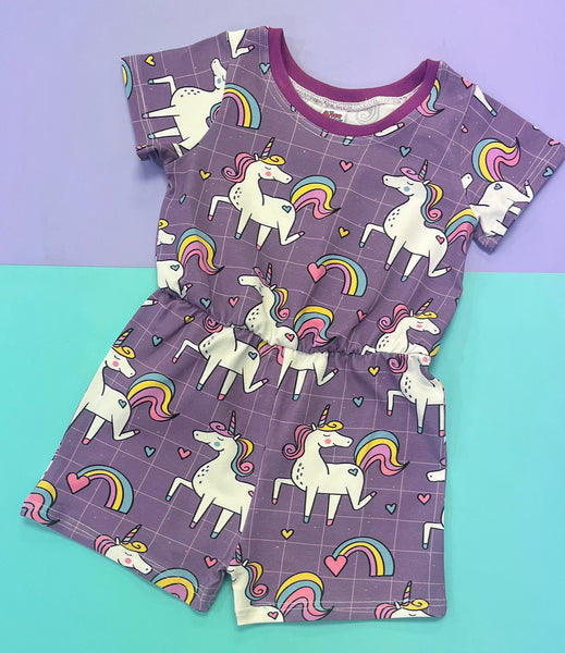 Purple Unicorns Playsuit