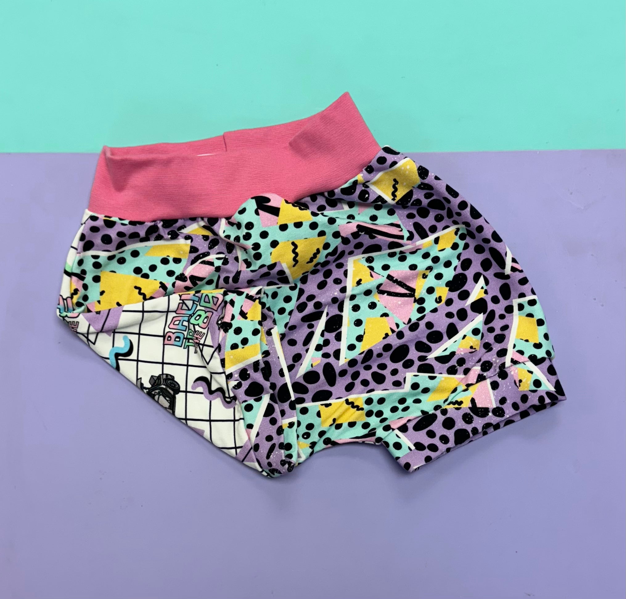 Pre Made Back To The 80s Mash Up Cuff Shorts