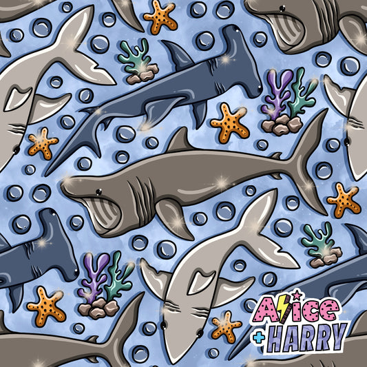 Blue Sharks T-Shirts, Peplums and Vests (All Styles)