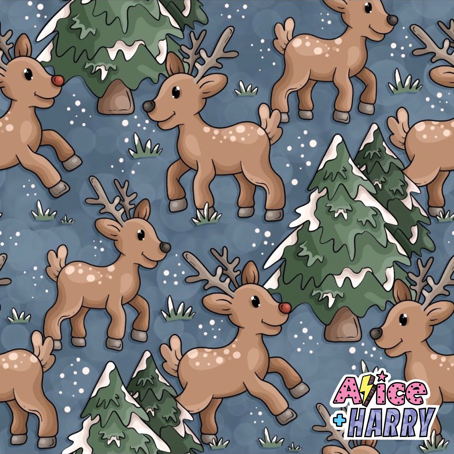 Jolly Reindeer T-Shirts, Peplums and Vests (All Styles)