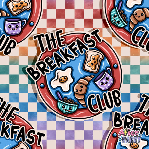 Rainbow Check Breakfast Club Beanie