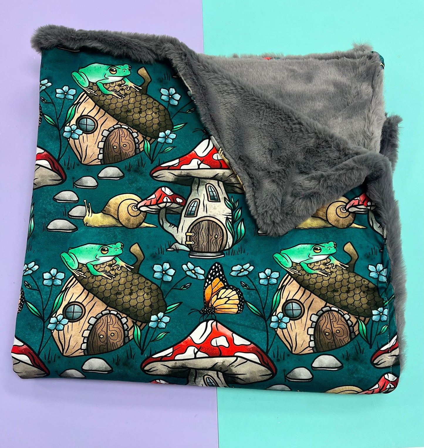 Pre Made Fairyland Blanket Faux Fur Lined