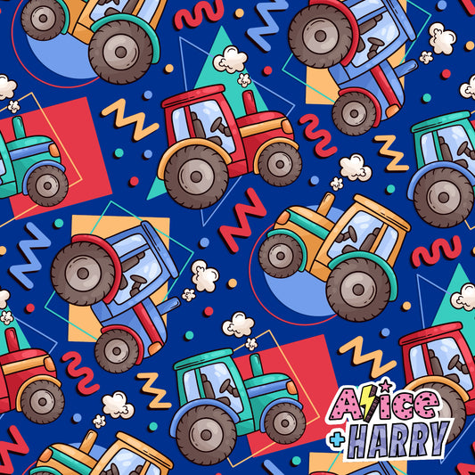 Retro Tractors Playsuit