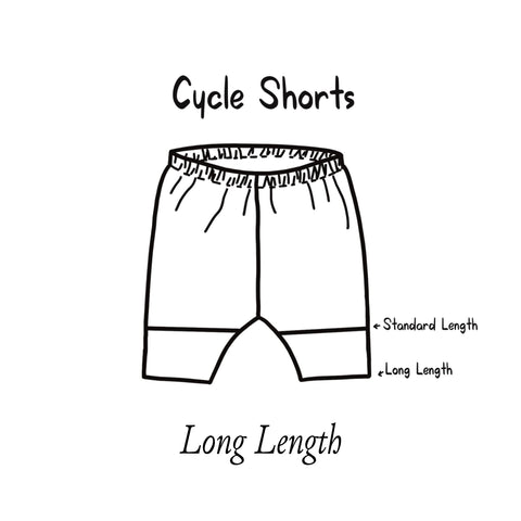 Childrens Long Length Cycle Shorts (Smaller Sizes, up to 3-4y)