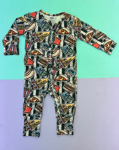 Ready To Post Always Hungry Standard Jersey Zipped Sleepsuits