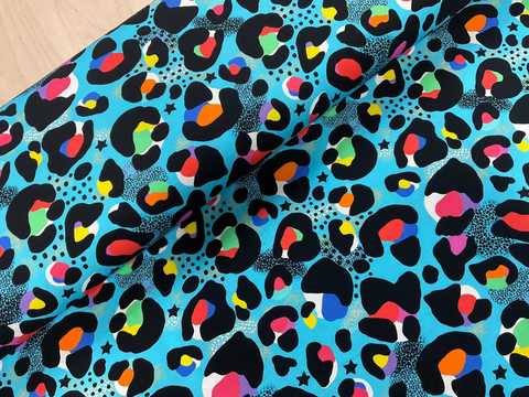 Blue Circus Leopard Shorts (up to 5-6)