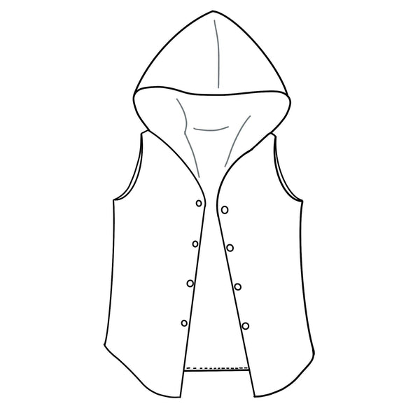 Connie and Conrad Reversible Hooded Gilet