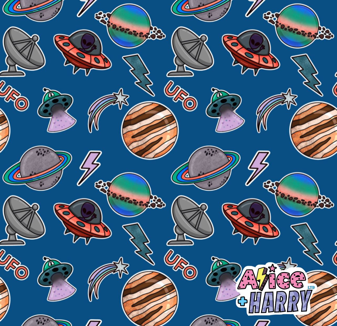Space Stickers Shorts