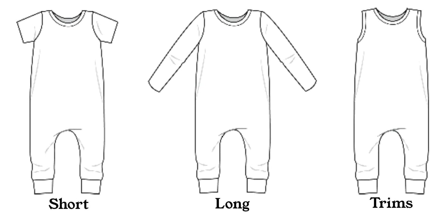 Sun And Moon Pullover Romper