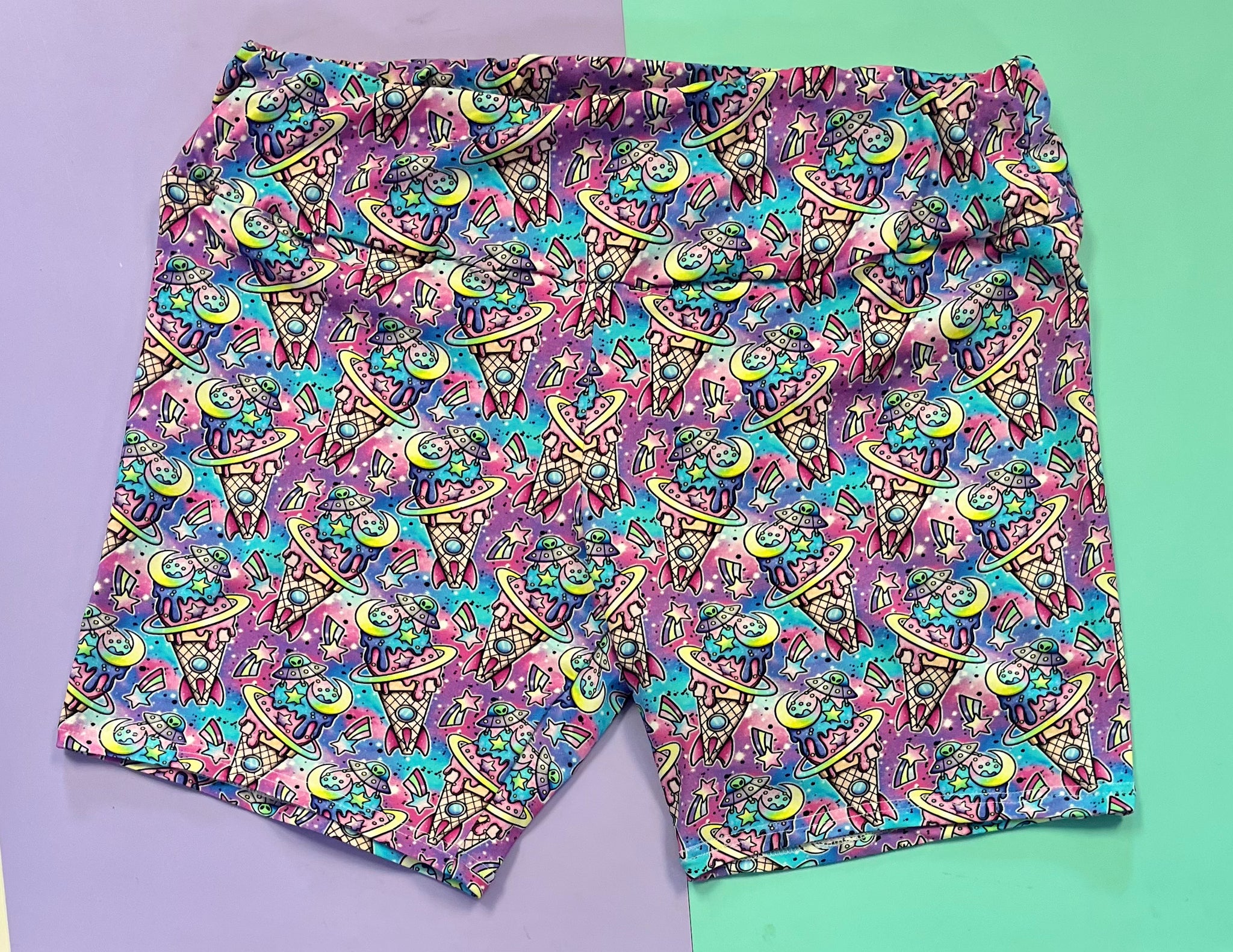 Space Scoop Adult Cycle Shorts