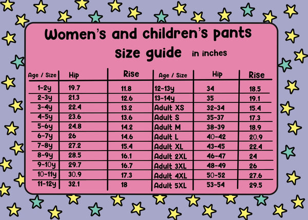 Space Stickers Adult Pants