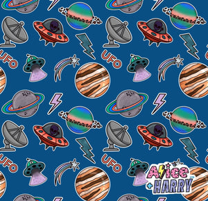 Space Stickers Dungarees